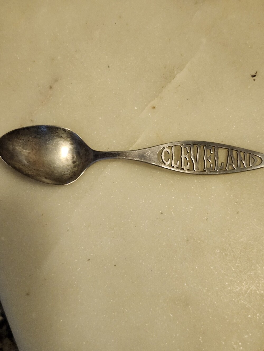 Vtg Sterling Silver Cleveland Souvenir Decorative Spoon
